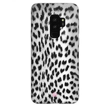 Imagem de Capa de veludo caviar para Samsung Galaxy S9 Plus – Capa protetora premium para Samsung Galaxy S9 Plus, Snow Leopard