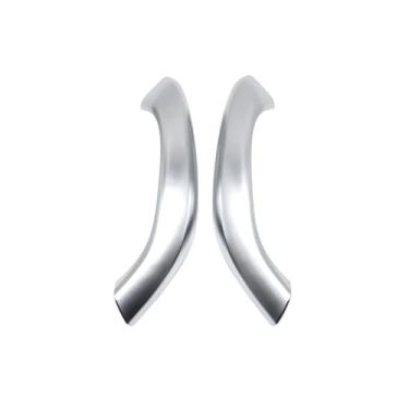 Imagem de 2/4 pçs porta interior esquerda direita puxar alça exterior capa guarnição substituição compatível com bmw x1 x2 f48 f49 f39 2016 2017 2018 2019 2020(Chrome 2PCS Set)