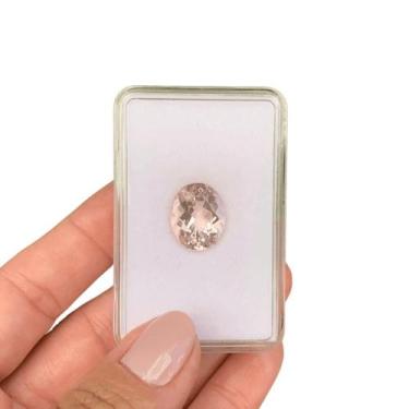Imagem de Morganita Peachy Oval 7,28ct - SP GEMAS