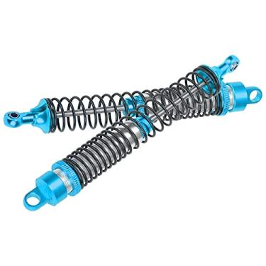 Imagem de Absorvente de choque RC, amortecedor de luz de metal RC resistente com material de liga de alumínio para carro HSP/RGT/Himoto / Redcat 1/10 RC (azul)