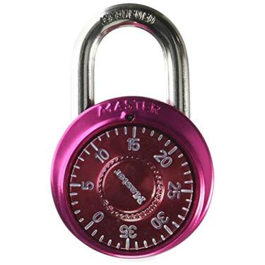 Imagem de Cadeado Master Lock, trava de combinação de mostrador padrão, 3,8 cm Cores variadas e largas, 1530 DCM