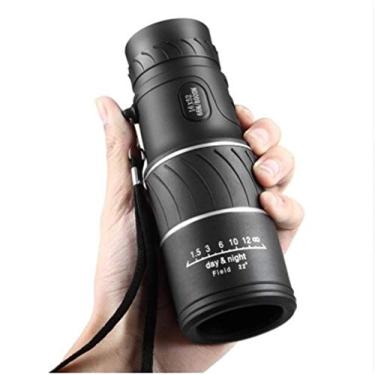 Imagem de Telescópio monocular, monóculo de bolso de alta definição, lente óptica de foco 16 x 52, telescópio portátil para viagem diurna, binóculos de mira