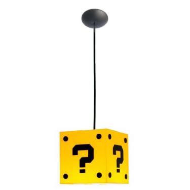 Imagem de Luminaria Desenho Interrogação Mario Geek Gamers Decoração - My Lamp, 