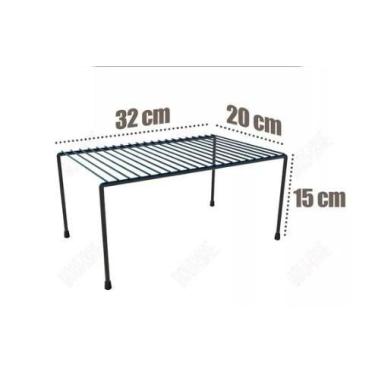 Imagem de Organizador Para Cozinha Armário Prateleira Aramado Médio - Suportaço,