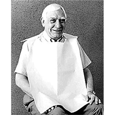 Imagem de TIDI Produtos TID 920461 Babador com gravata, branco, 45,7 cm x 76,2 cm (pacote com 150)