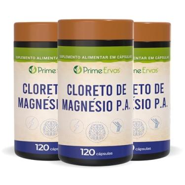 Imagem de KIT3 Cloreto de Magnésio P.A 500mg 120 Cápsulas