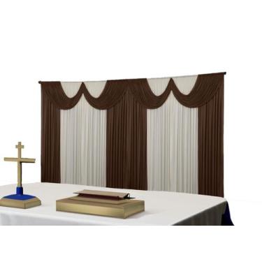 Imagem de Cortina Paris Malha Igreja Festas Eventos 8 metros - Dennis Confecções