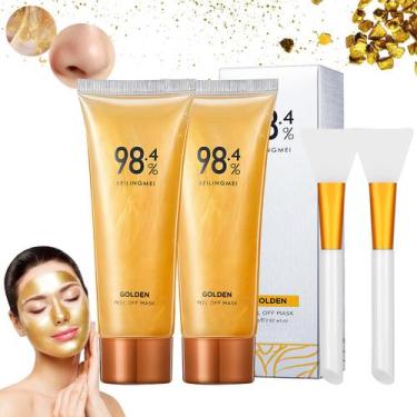 Imagem de Máscara Destacável Rednow Gold Foil Anti-rugas - 80g (2 Unidades)