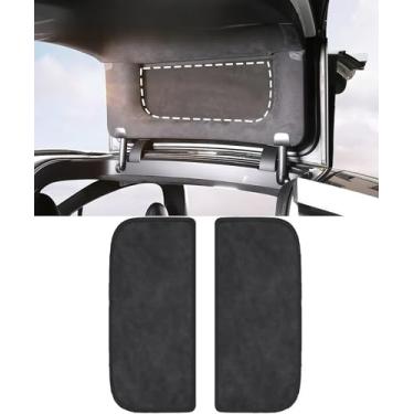 Imagem de Protetor solar de teto de vidro Falcon Wing compatível com Tesla Model X 2016-2025, viseira solar de porta de camurça macia, isolamento térmico, anti-UV