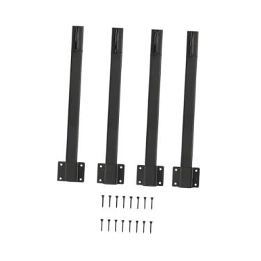 Imagem de WeiLaiKeQi 4 peças de postes de luz para ferro externo, suporte de iluminação, suporte de poste para pátio de Natal e casamento