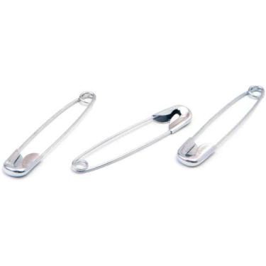 Imagem de Alfinete Segurança N.2 Aço Niquelado - Planeta Brinquedos