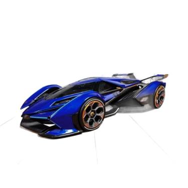 Imagem de Maisto Miniatura Colecionável 1:18 SE 2020 Lambo V12 Vision Gran Turismo Blue