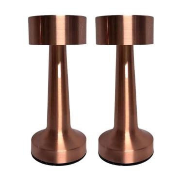 Imagem de Kit 2 Luminária De Mesa Led 9X21,5 - Paramount Rose