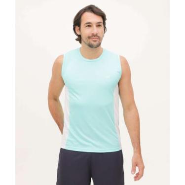 Imagem de Regata Masculina Fitness Básica MR-41050, Azul, P