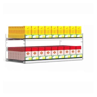 Imagem de Suporte organizador de cigarros de acrílico - Rack de exibição automático multicamadas para tabaco, chiclete e doces - tamanhos transparentes e versáteis para uso no varejo (estilo 4)