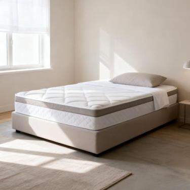 Imagem de Colchão Solteiro Molas Ensacadas Herval 88cm Bali Pillow Top com EcoSp