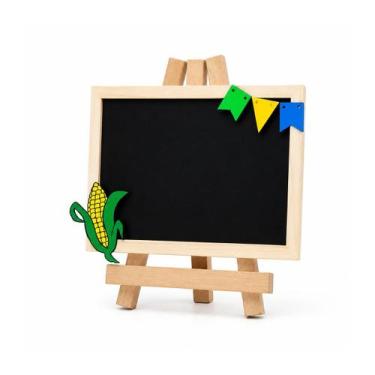 Imagem de Enfeite Placa De Mesa Festa Junina Lousa Cardápio Mensagem Bege - Grin