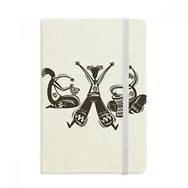 Imagem de Caderno de pandeiro de dança Celebrate Mexico Totems oficial de tecido capa dura para diário clássico