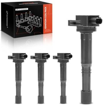 Imagem de A-Premium Pacotes de bobina de ignição de motor compatíveis com Honda Accord 2008-2012 Civic Crosstour 2012-2015 CR-V 2010-2014 Acura ILX 2013-2015 L4 2,4L Conjunto de 4 peças