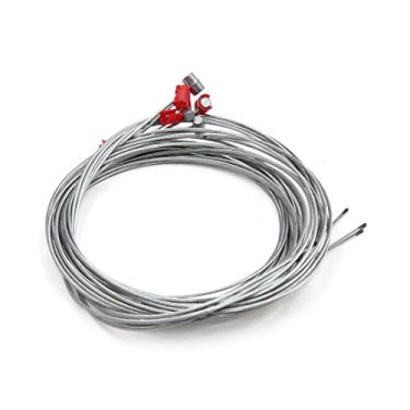 Imagem de uxcell Cabo de embreagem de metal universal de 5 peças com 1,8 m de comprimento para motocicleta e scooter