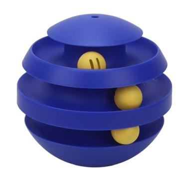Imagem de Brinquedo de Bola de Gato à Prova de Mordida, 360 Graus à Prova de Mordida Reduce o Brinquedo de Bola de Gato Interno para Casa (cinza claro) (Haze Blue) (BLUE)