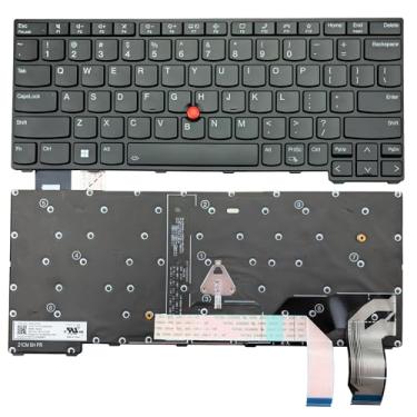 Imagem de Teclado retroiluminado de substituição para Lenovo Thinkpad X13 Gen3 L13 Gen3 L13 Gen4 L13 Gen5 L13 Yoga Gen3 L13 Yoga Gen4 US Layout Teclado para laptop moldura preta com TrackPoint 5N21H76804