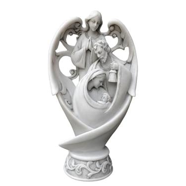 Imagem de Imagem Sagrada Família Marmore Maria José Jesus 30cm Anjo