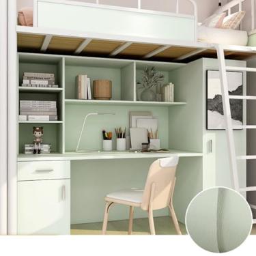 Imagem de Material de PVC espesso, papel de parede autoadesivo, dormitório, renovação, mesa, armário, papel de parede impermeável e à prova de umidade, adesivos de parede decorativos de apartamento cinza feijão