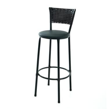 Imagem de Banqueta Bistrô Alta para Áreas Externas, Balcões, Espaço Gourmet (PRETO)
