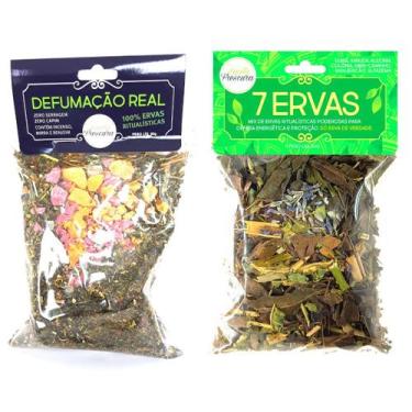 Imagem de Defumação Espiritual Limpeza Proteção Defumador Caseiro Banho de 7 Erv