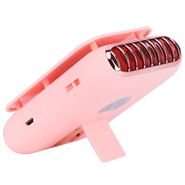 Imagem de ZJchao Ventilador do Pescoço Fan Portátil Portátil Fã de Mão Com 3 Velocidades de Ajuste de Velocidade 1800mAh para Viagens Ao Ar Livre Mesa de Escritório Em Casa (Róseo)