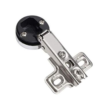 Imagem de Parafusos de copo de 26 mm Práticos para casa dobradiça de porta de vidro armário de montagem de ferragens de aço laminado a frio móveis armário de vinho de sobreposição completa (cor: C)