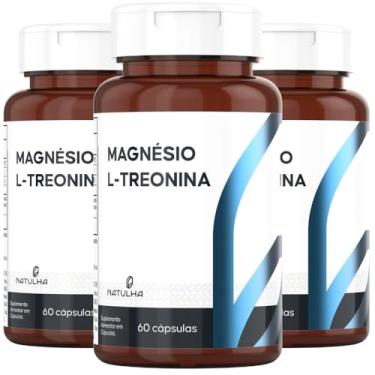Imagem de KIT 3X Magnésio L-Treonina (Treonato) 60 cápsulas - Natulha