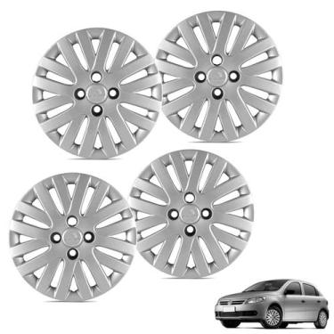 Imagem de Jogo de Calota Gol Voyage Saveiro G5 2009 a 2011 Aro 14 Cubo Alto Prat