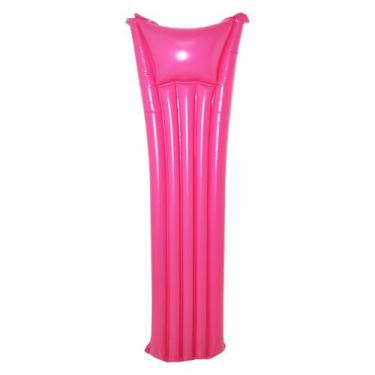 Imagem de Colchão Inflável Boia Lisa Colorida Para Piscina Praia Verão 183Cm Cri