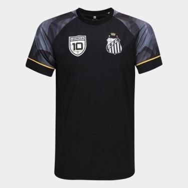 Imagem de Camisa Santos Masculina - SPR, Preto, EGG