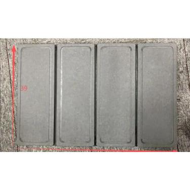 Imagem de iHomara Tapete de pedra de banheiro, dobrável em 4 lados com padrões