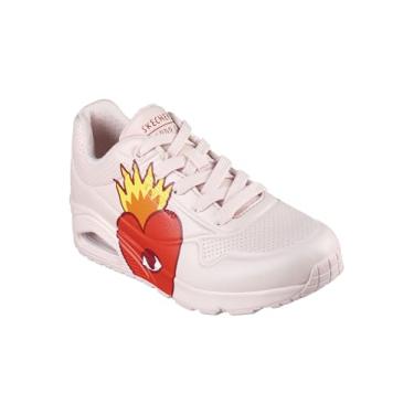 Imagem de Skechers Tênis feminino Uno Flaming Heart, rosa, 38