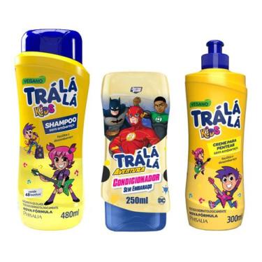 Imagem de Kit Shampoo + Condicionador + Creme Pentear Trá Lá Lá Kids  Phisalia