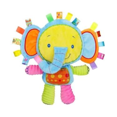 Imagem de Elefante De Pelúcia Macio Com Chocalhos Embutidos, Brinquedo Sensorial