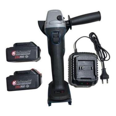 Imagem de Esmerilhadeira Angular A Bateria 25v Nakasaki Bivolt - alfashop, Azul