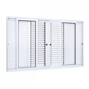 Imagem de Janela de Correr Alumínio 6 Folhas Lucasa Eccellente  120cmx200cm Branco