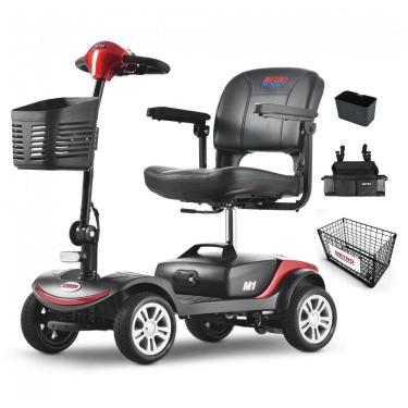 Imagem de Cadeira de Rodas Elétrica Metro Mobility com Assento para Adultos/Idosos, 4 Rodas, Motor Elétrico, 2 Baterias Removíveis, com Carregador