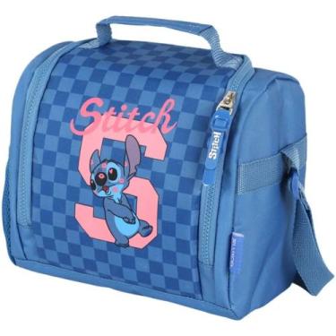 Imagem de Lancheira Infantil Stitch Disney Térmica Escolar Com Alça -, Azul