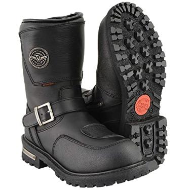 Imagem de Botas masculinas de couro Milwaukee à prova d'água com proteção de câmbio (preto, tamanho 22,86 cm)