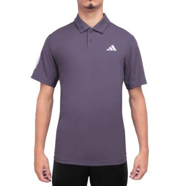 Imagem de Camiseta Polo Adidas Tennis Club 3S Roxo