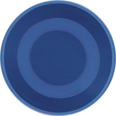 Imagem de Kit 2 Pratos Fundos Unni Blue Oxford® Cerâmica 20,5cm