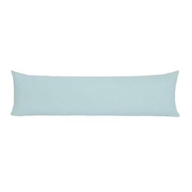 Imagem de Fronha Avulsa Poliéster Abraço 50x150cm Verde Malva Lavive