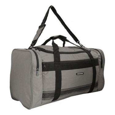 Imagem de Mala Grande Masculina Bolsa Espaçosa De Mao E Ombro Cor Cinza 0923 - D
