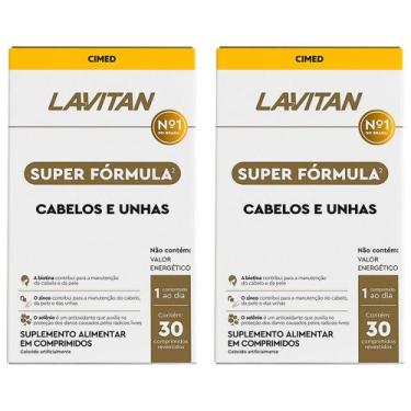 Imagem de Kit 2 Lavitan Cabelos e Unhas Super Fórmula Biotina Vitamina da Beleza
